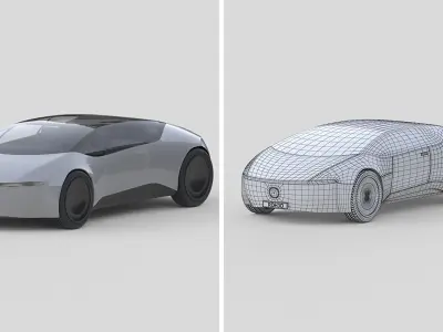 Futuristic Urban Concept Car 3D model