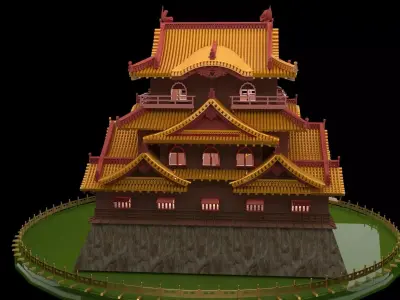 Chinese ancient house  3D model