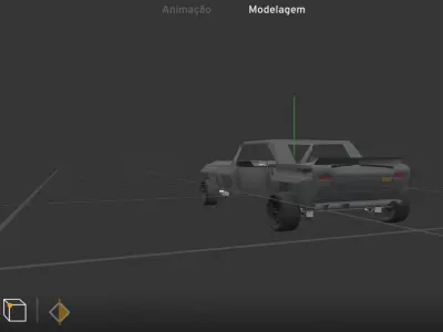 Stunt car Low-poly 3D model