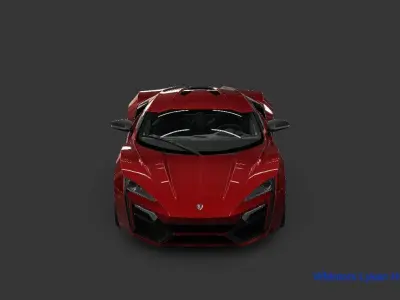 Wmotors Lykan Hyper Sport 2015 Low-poly 3D model