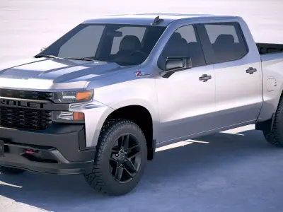 Chevrolet Silverado Custom Trail Boss CG 2019 3D model