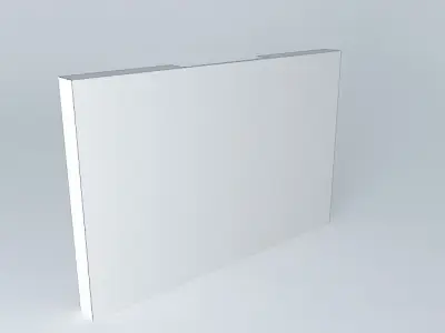 Black wall Free 3D model