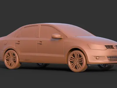 Volkswagen Polo 2016 3D print model
