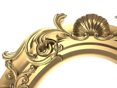 Carved Picture Frame 3D model
