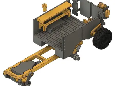 Armored Car - 28mm Sci-Fi 3D print model