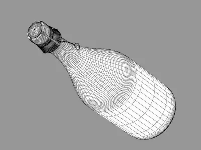 Champanger Bottle  -Dom Perignon- 3D model