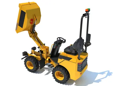 Site Dumper Bucket Vehicle 3D model