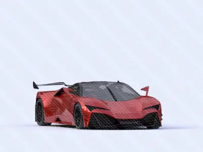 Concept Supersport Car 3D Model 3D model