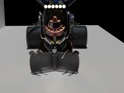 Military-  HYBRID SNOW TRUCK 3D model