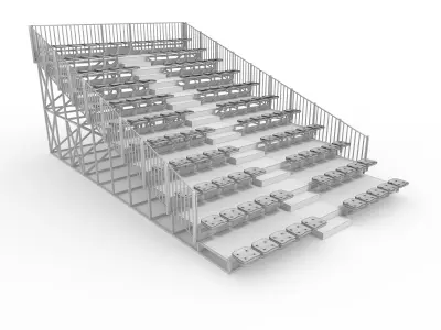 Bleachers 22 3D model