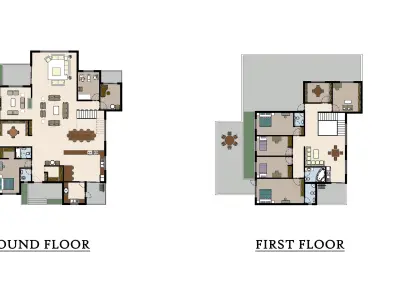 Modern Luxury Duplex Villa  Full Architectural 3D model