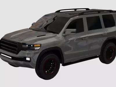 Generic SUV  Low-poly 3D model