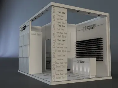 Booth Exhibition Stand a648b  3D model