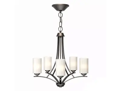 Fehr 5 - Light Shaded Empire Chandelier 3D model
