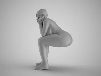 Fisher Girl 3D print model