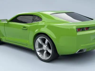 Generic muscle car 3d model 3D model