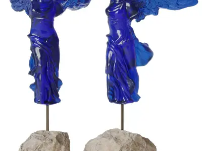 Lalique La Victoire de Samothrace statuette 3D model