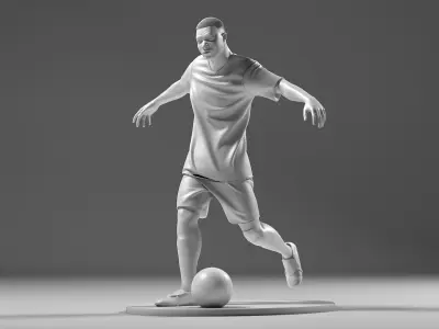 Footballer 05 FootStrike 07 Stl 3D print model