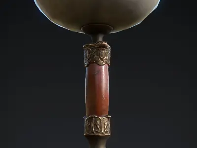 Antique Lamps UNITY and BLENDER Low-poly 3D model