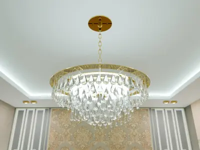 Luxury Modern Bedroom 3D Model 3D model