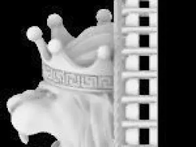 Lion Pendant 3D model Texture 3D print model