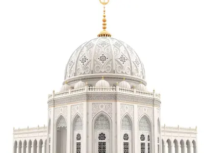 Elegant Mosque Dome model pack Low-poly 3D model