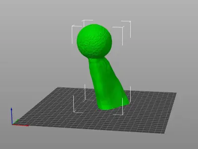 Skull with Christmas Cap 3D print model