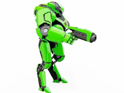 BATTLE DROID SYRIOS Rigged for Unreal Engine - Unity - MIXAMO 3D model