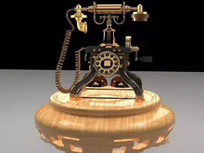 Chinese old phone 3D model