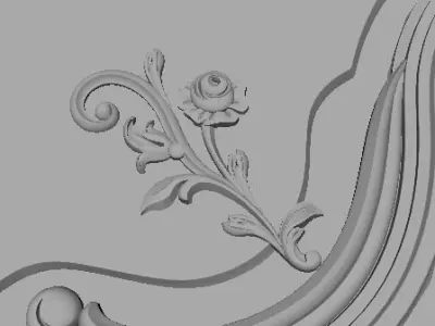 door 3d model for high quality cnc machines 3D model