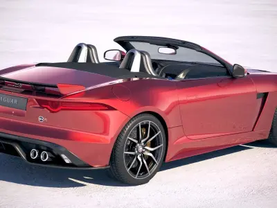 Jaguar F-Type SVR Cabrio 2018 3D model
