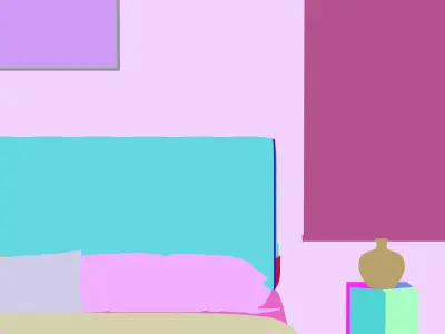 Parisian interior scene 3D model 3D model