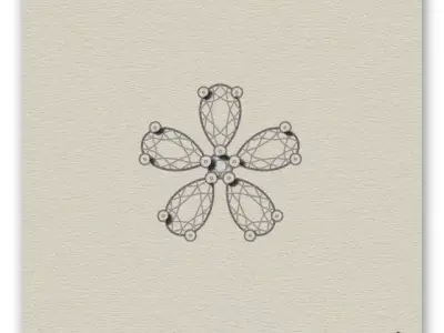 free pear jewelry earring Free 3D print model