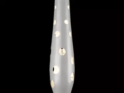 Modern concrete floor lamp 3D model