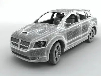  2007 Dodge Caliber SRT 3D model