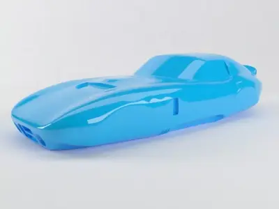 The silhouette of the car 1965 Shelby Cobra Daytona Coupe 3D print model