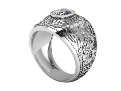 US NAVY RING 3D PRIINTABLE MODEL  3D print model