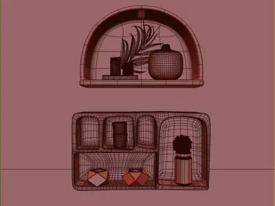 ISOBEL WALL SHELVES 3D model