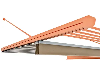 Motorized Pergola 1 Copper 3D model