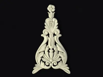 Central decor ornament for furniture 3D model 335