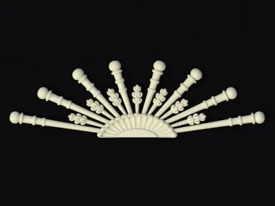 Central decor ornament for furniture 3D model 588