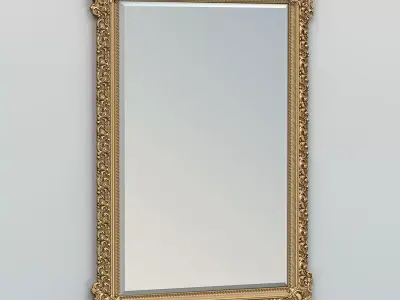 Rectangle mirror frame 020 3D model
