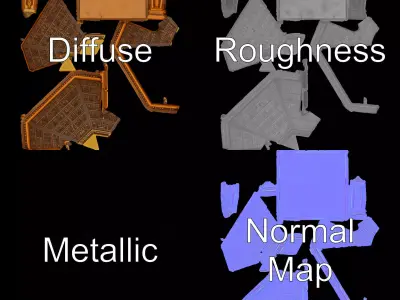 Ancient Pyramid Monument model pack Low-poly 3D model