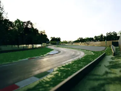 Monza Circuit - Autodromo Di Monza - Italy Low-poly 3D model