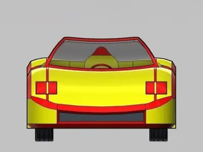 Gt sports car Free 3D model