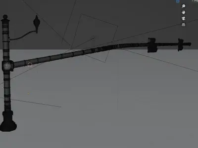 City Downtown Stop Light 3D model