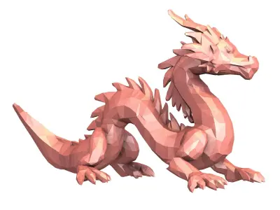 Dragon Low Poly 3D model purchase