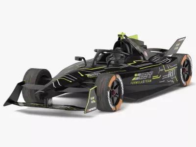 ERT Formula E Team 2024 PBR 3D model