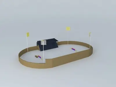 Prince Felipe Stadium. Caceres Free 3D model