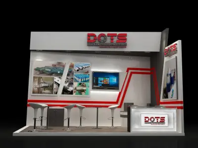 Booth Exhibition Stand a250b 3D model